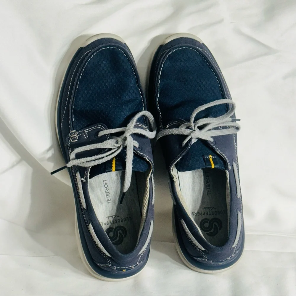 Men's Cloudsteppers‎ Clarks Tetrasoft Loafers Size 8.5 Slip On Boat Deck Shoes